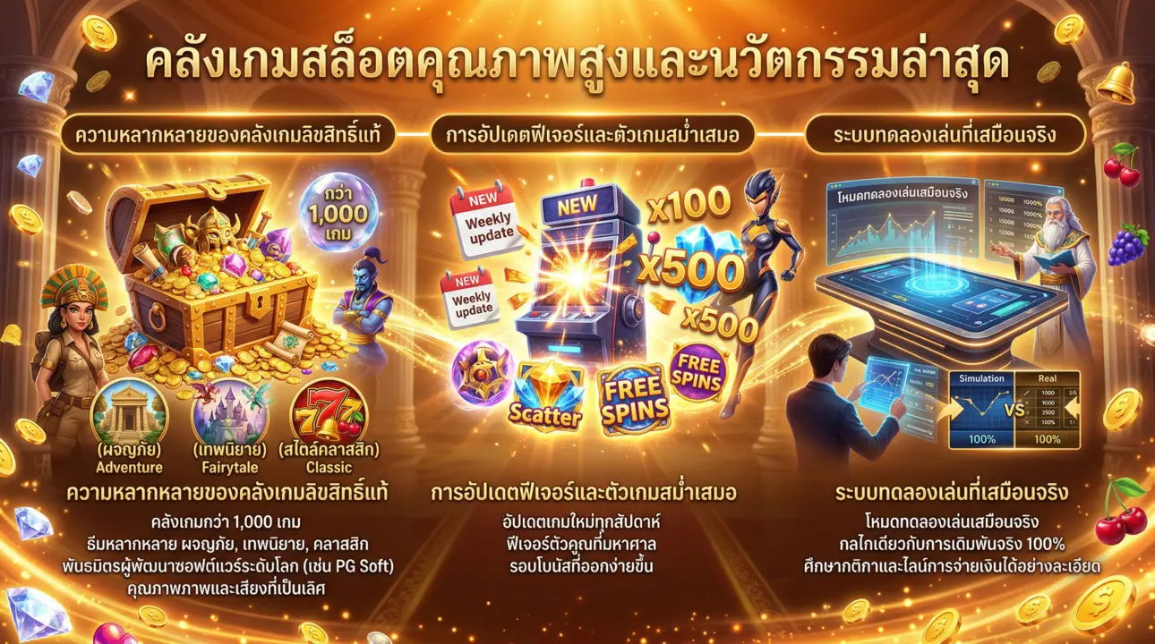 คลังเกมลิขสิทธิ์และระบบทดลองเล่น