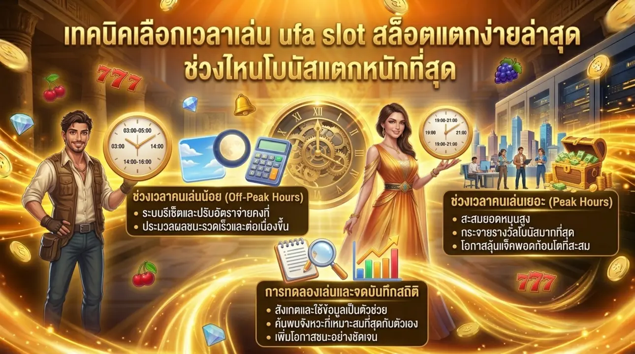 นาทีทองเล่นสล็อตแตกหนัก