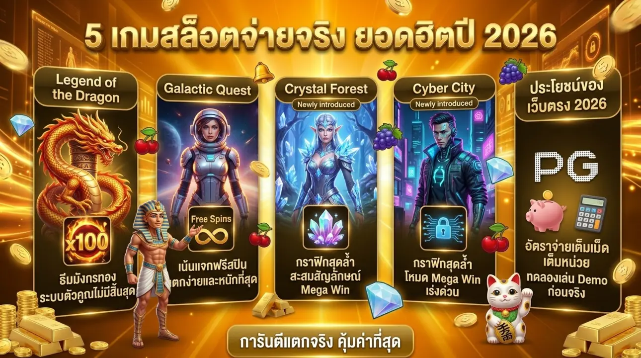เกมสล็อตยอดฮิตปี 2026
