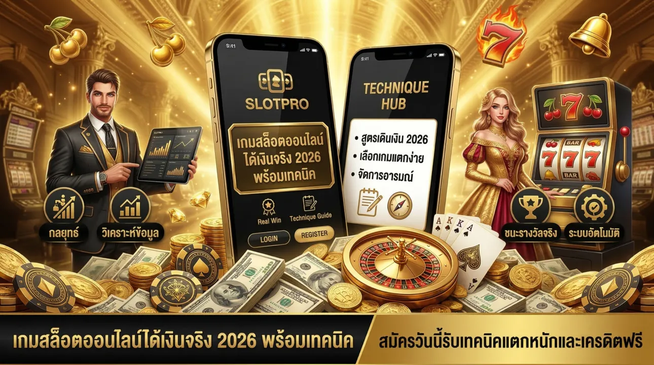 เกมสล็อตออนไลน์ได้เงินจริง 2026 พร้อมเทคนิค