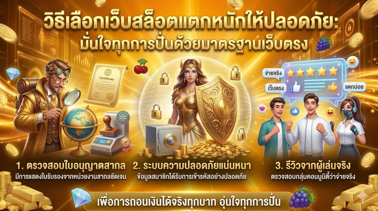 เคล็ดลับเลือกเว็บสล็อตปลอดภัย