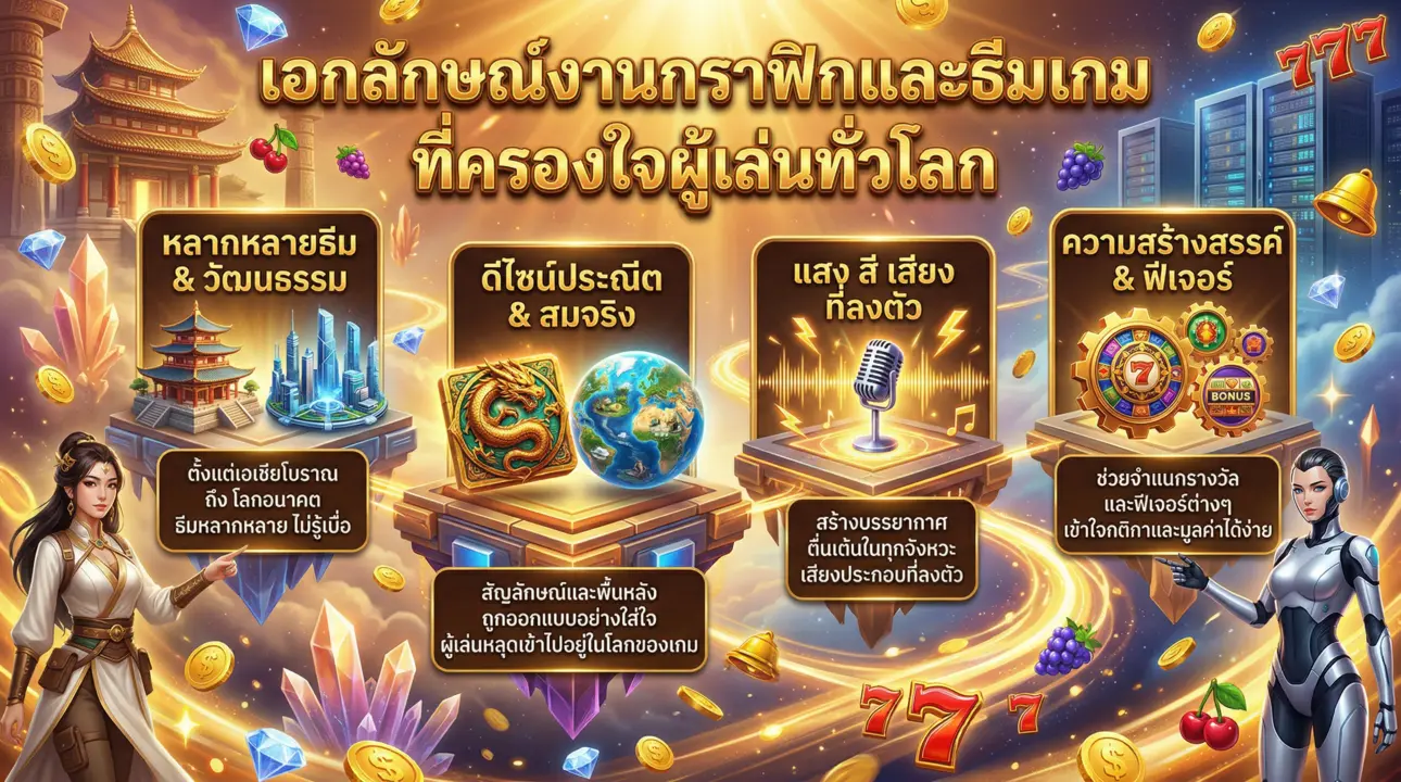 งานกราฟิกและธีมเกมที่ครองใจผู้เล่นทั่วโลก